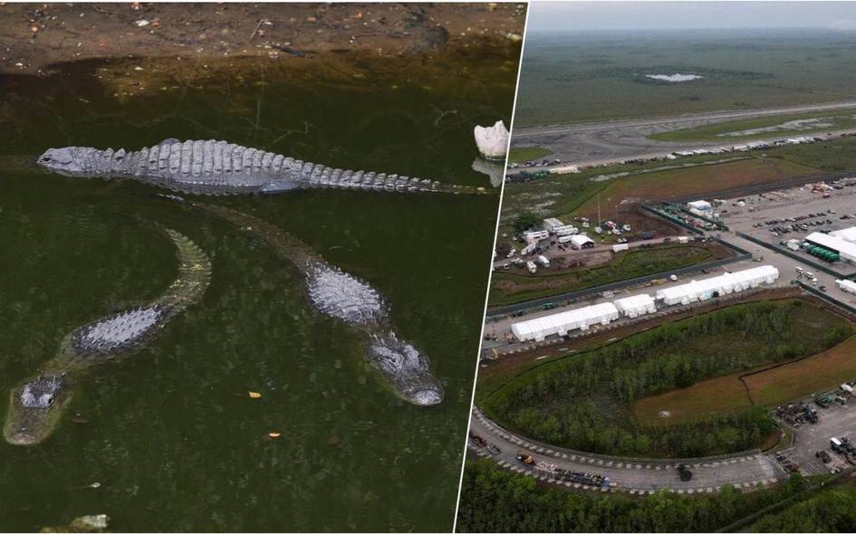 AQSHda alligatorlar qurshovidagi migrantlar qamoqxonasi buzib tashlanadi